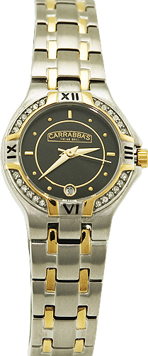 Carrabbas Watch Ladies Stainless Gold Tone