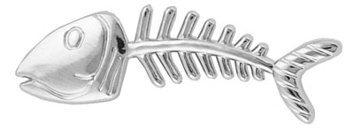 Bonefish Pin Silver Tone B008S