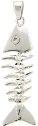 Bonefish Pendant Sterling Silver Fish B054