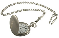 Gifts Pocket Watch Satin Chrome Hubert