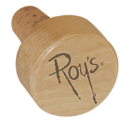roy logo wine stopper