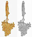Carrabbas Earrings Grape Dangle
