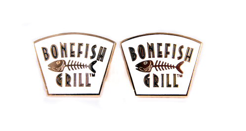 B041 Bonefish Logo Cufflinks