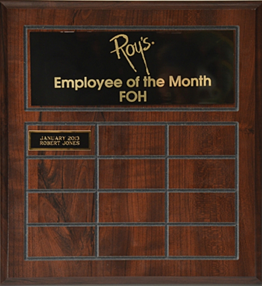 Gifts Plaque Perpetual Employee R119