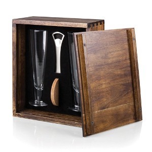 pilsner beer glasses gift set engravable